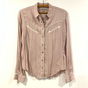 All Saints Pale Pink Western Shirt